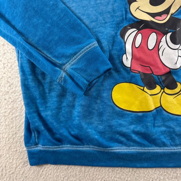 Disney‎ Mickey Mouse Blue Graphic Pullover Sweatshirt Youth Size M (7/9) Winter - Picture 2 of 8